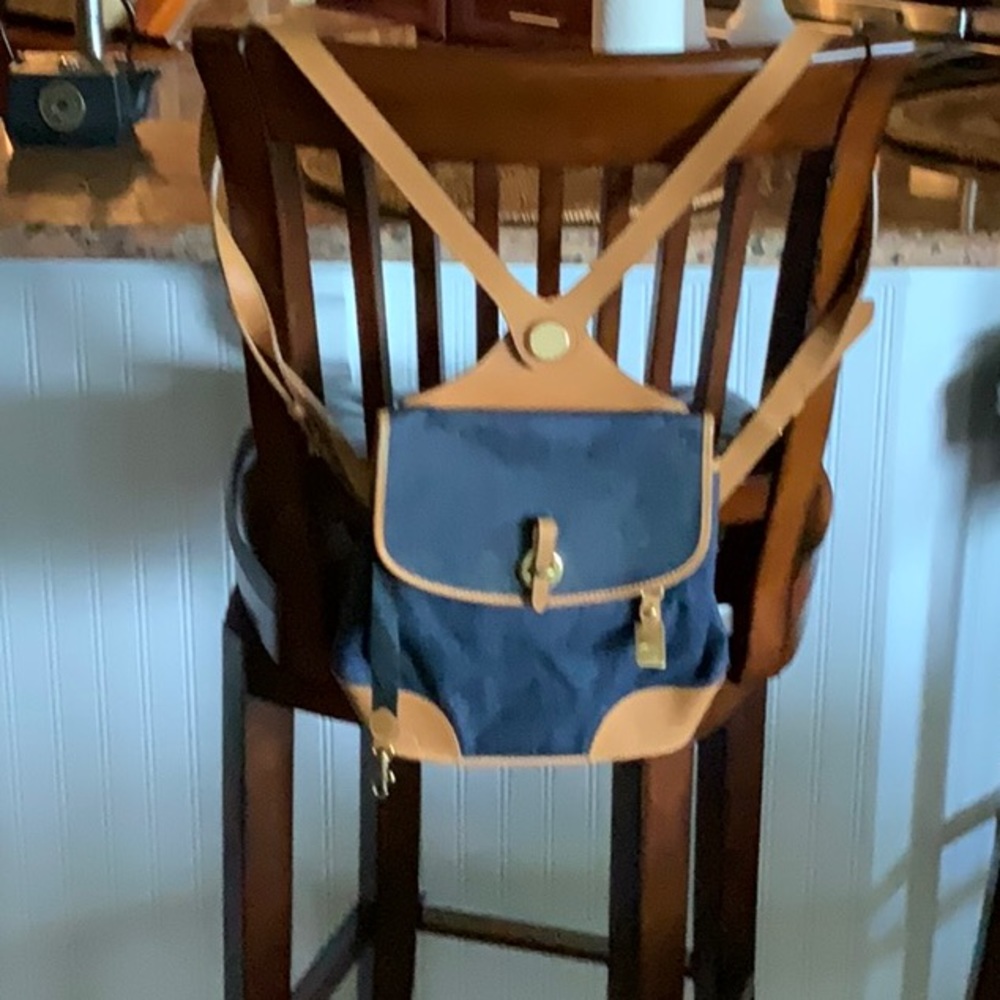 COPY - Dooney & Bourke denim backpack like new